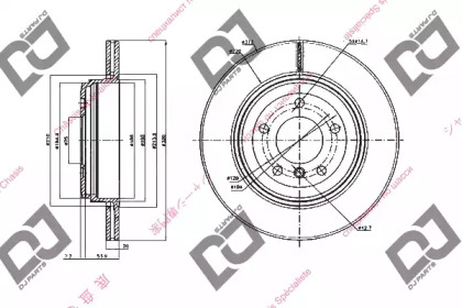 Тормозной диск DJ PARTS BD1627